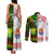 Custom Hawaii And Tahiti Couples Matching Tank Maxi Dress and Long Sleeve Button Shirt Coat Of Arms Polynesian Pattern LT05 - Polynesian Pride