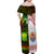 Custom Hawaii And Tahiti Family Matching Off Shoulder Maxi Dress and Hawaiian Shirt Coat Of Arms Polynesian Pattern LT05 - Polynesian Pride