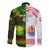 Custom Hawaii And Tahiti Long Sleeve Button Shirt Coat Of Arms Polynesian Pattern LT05 - Polynesian Pride