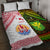 Hawaii And Tahiti Quilt Bed Set Coat Of Arms Polynesian Pattern LT05 Reggae - Polynesian Pride