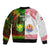 Custom Hawaii And Tahiti Sleeve Zip Bomber Jacket Coat Of Arms Polynesian Pattern LT05 - Polynesian Pride