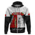 Personalised Tonga ANZAC Day Te Tau Manatui Kinautolu Zip Hoodie Lest We Forget LT05 Zip Hoodie White - Polynesian Pride