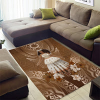 Bula Fiji Women's Day Area Rug With Fijian Tapa Pattern LT05 - Polynesian Pride