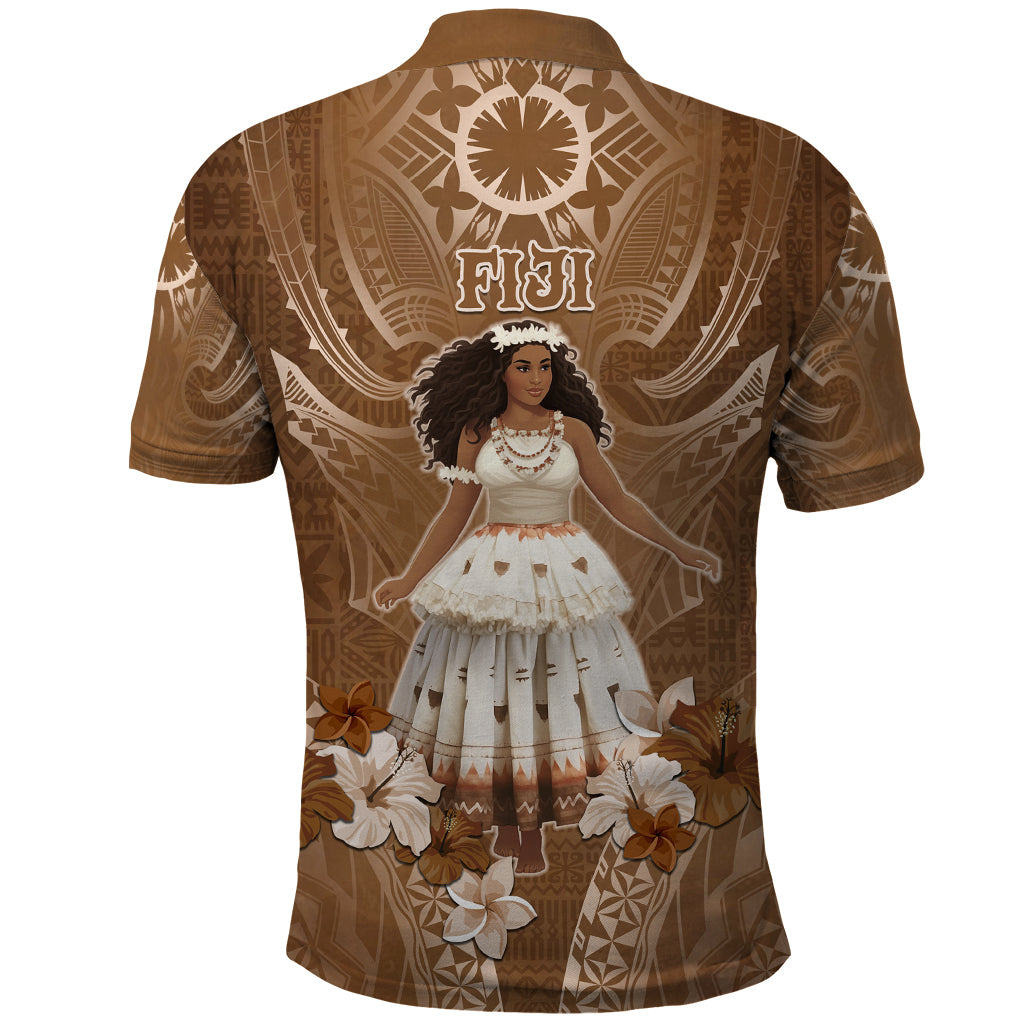 Bula Fiji Women's Day Polo Shirt With Fijian Tapa Pattern LT05 - Polynesian Pride