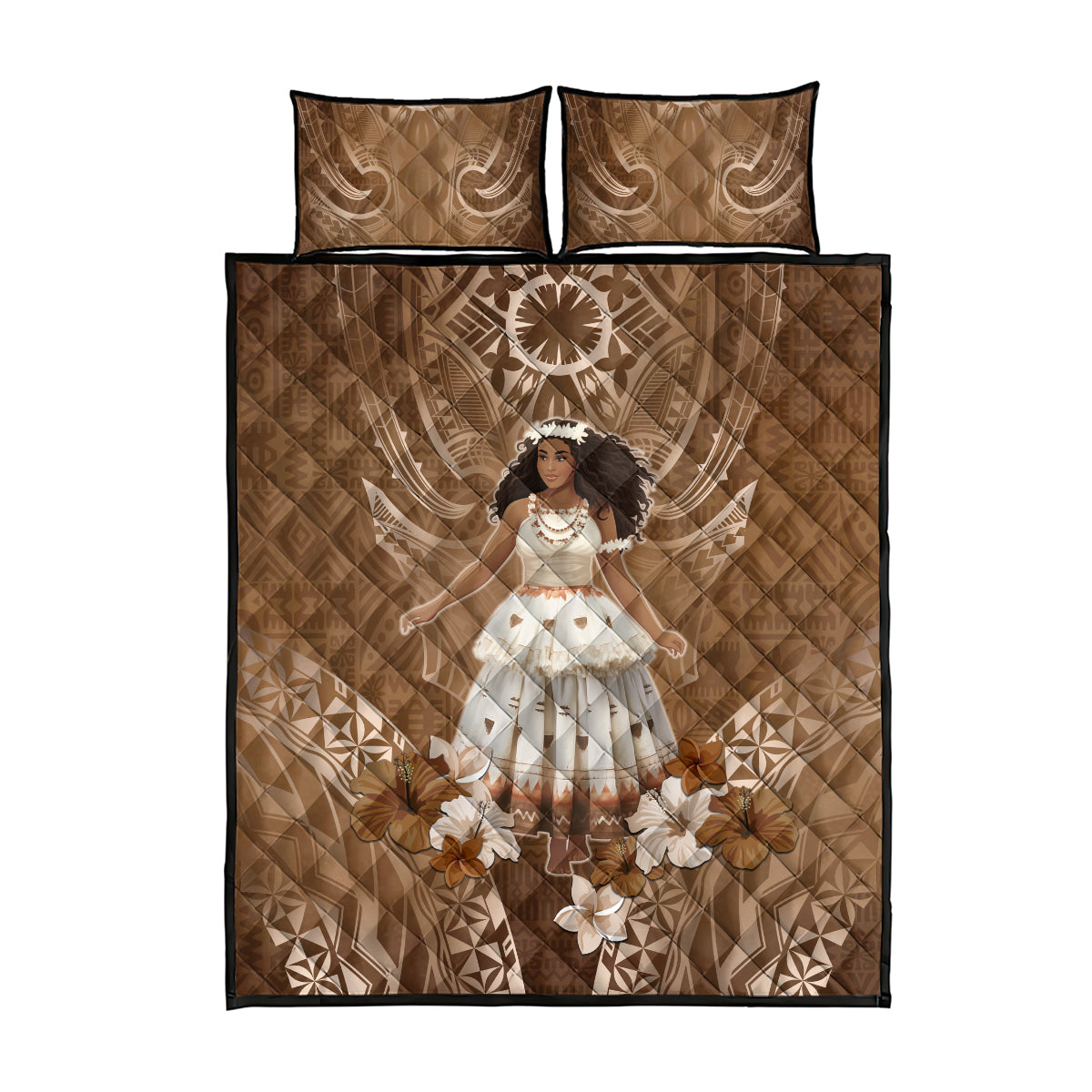 Bula Fiji Women's Day Quilt Bed Set With Fijian Tapa Pattern LT05 - Polynesian Pride