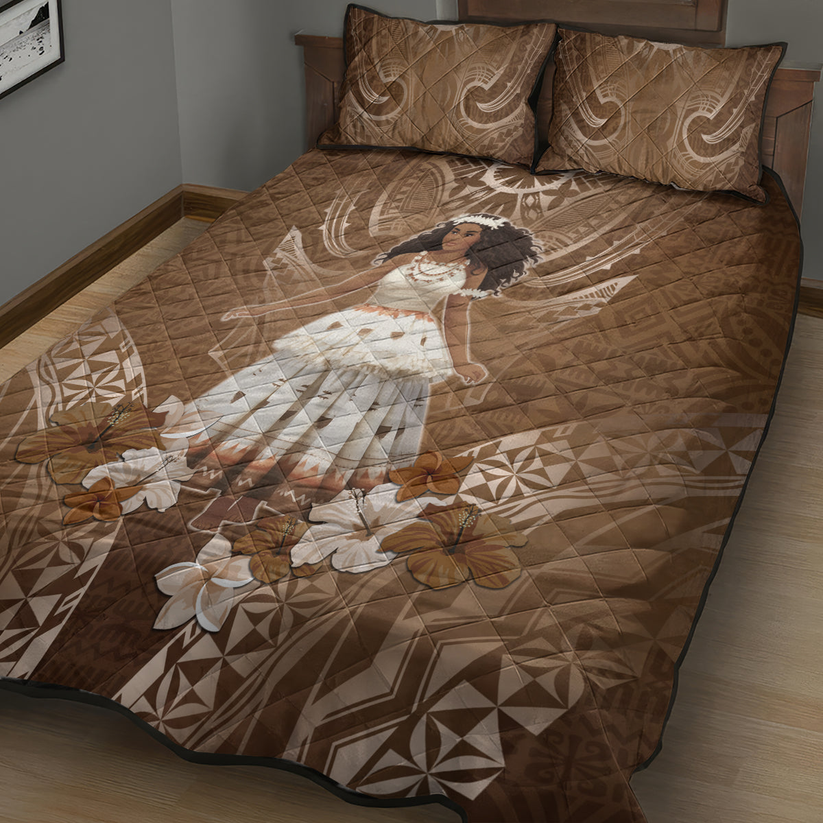 Bula Fiji Women's Day Quilt Bed Set With Fijian Tapa Pattern LT05 - Polynesian Pride