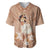 Hawaii Women's Day Baseball Jersey With Polynesian Pattern LT05 Brown - Polynesian Pride