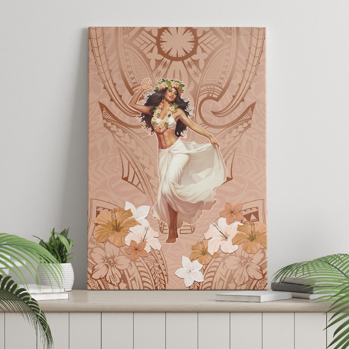 Hawaii Women's Day Canvas Wall Art With Polynesian Pattern LT05 - Polynesian Pride