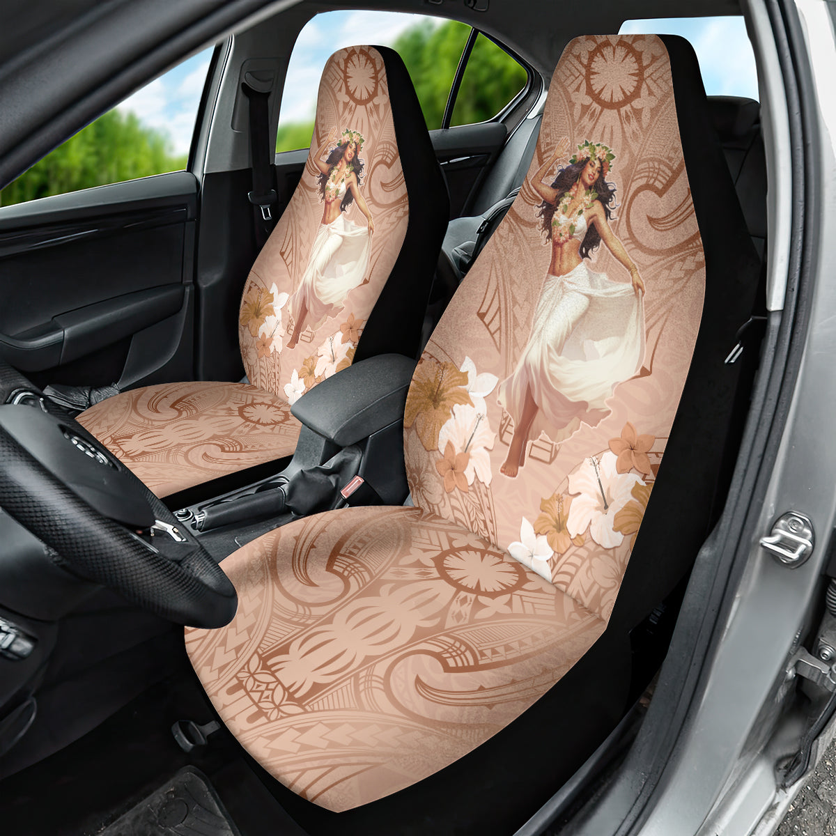 Hawaii Women's Day Car Seat Cover With Polynesian Pattern LT05 - Polynesian Pride