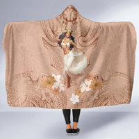 Hawaii Women's Day Hooded Blanket With Polynesian Pattern LT05 - Polynesian Pride