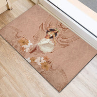 Hawaii Women's Day Rubber Doormat With Polynesian Pattern LT05 - Polynesian Pride