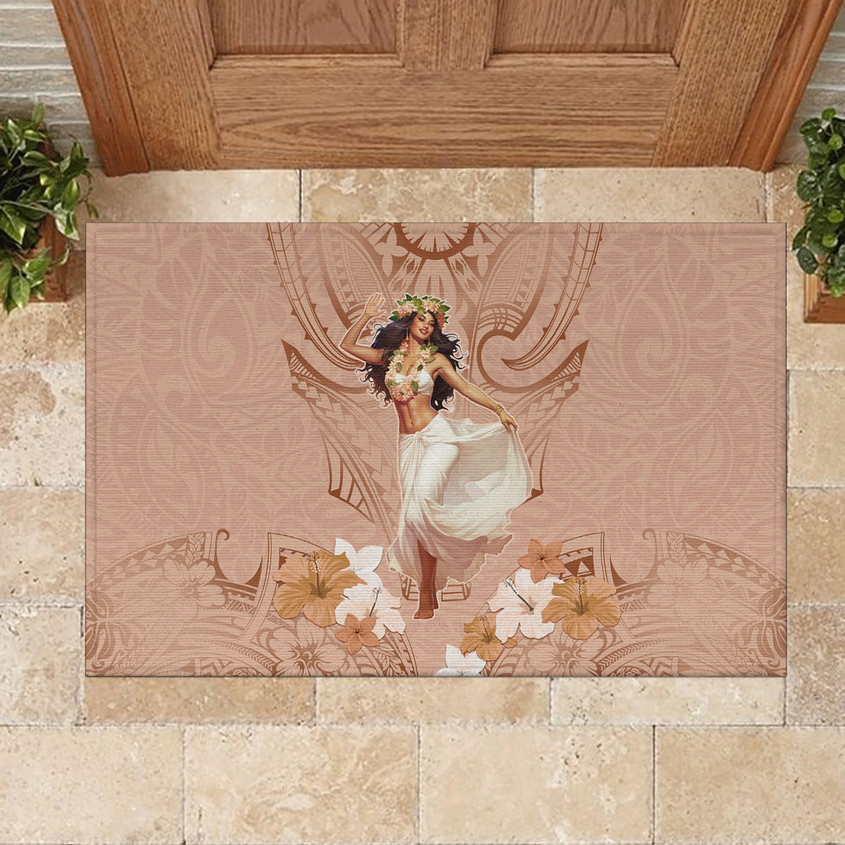 Hawaii Women's Day Rubber Doormat With Polynesian Pattern LT05 - Polynesian Pride
