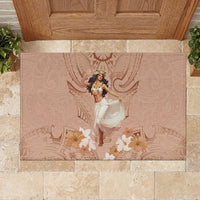 Hawaii Women's Day Rubber Doormat With Polynesian Pattern LT05 - Polynesian Pride