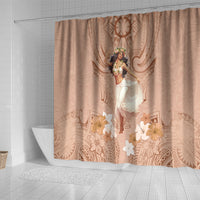 Hawaii Women's Day Shower Curtain With Polynesian Pattern LT05 - Polynesian Pride