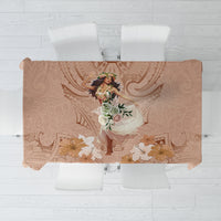 Hawaii Women's Day Tablecloth With Polynesian Pattern LT05 Brown - Polynesian Pride