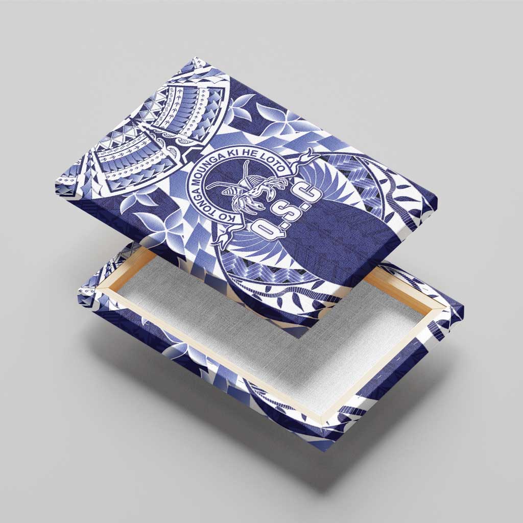 Tonga Queen Salote College Canvas Wall Art Centenary Navy Version LT05 - Polynesian Pride