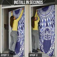 Personalised Tonga Queen Salote College Door Cover Centenary Navy Version LT05 - Polynesian Pride
