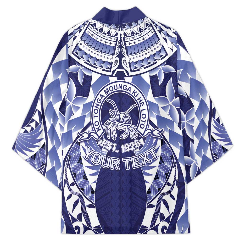Personalised Tonga Queen Salote College Kimono Centenary Navy Version LT05 - Polynesian Pride