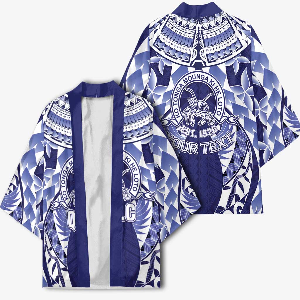 Personalised Tonga Queen Salote College Kimono Centenary Navy Version LT05 - Polynesian Pride