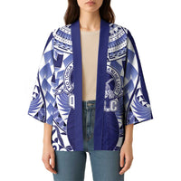 Personalised Tonga Queen Salote College Kimono Centenary Navy Version LT05 - Polynesian Pride