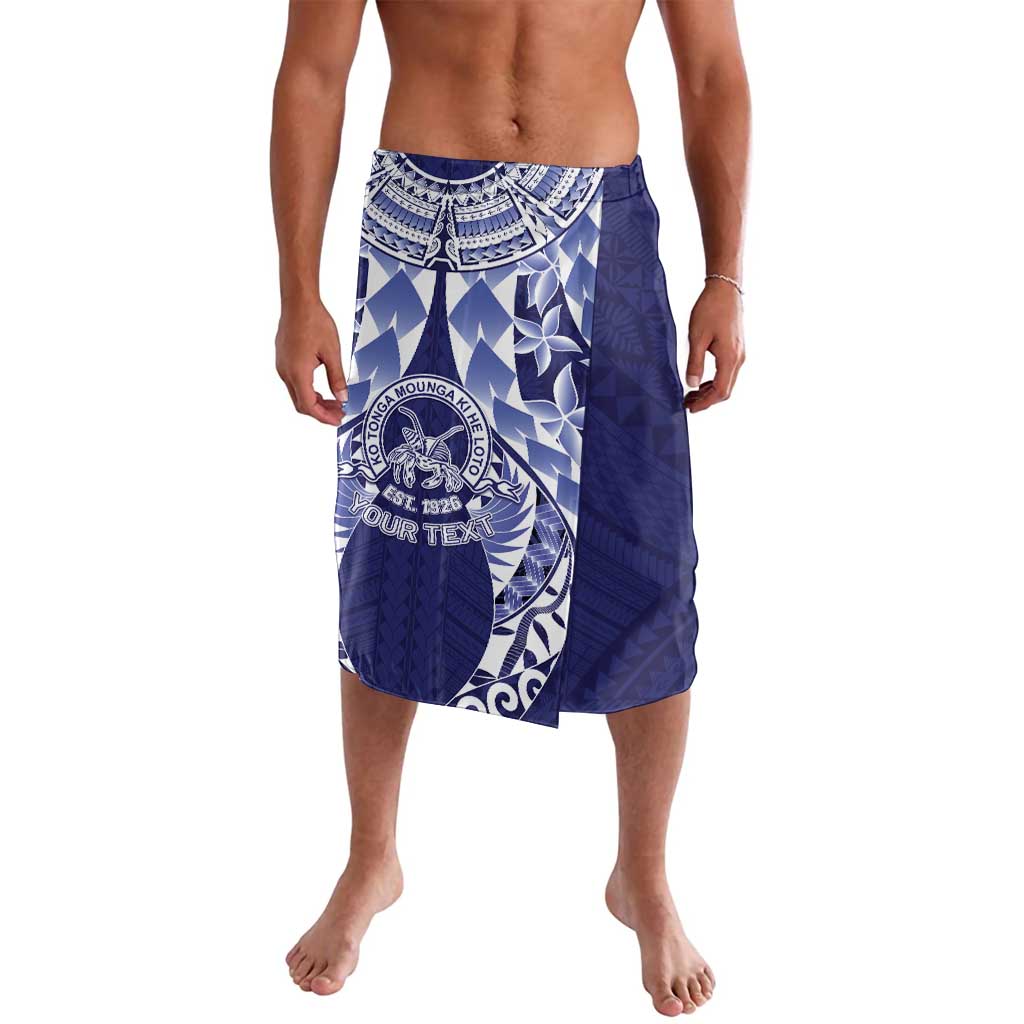 Personalised Tonga Queen Salote College Lavalava Centenary Navy Version LT05 Navy - Polynesian Pride