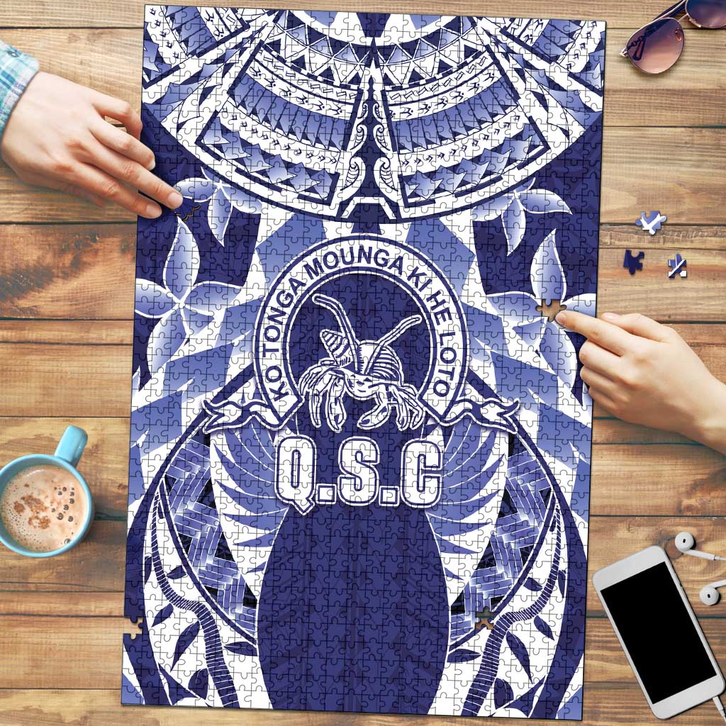 Tonga Queen Salote College Puzzle Centenary Navy Version LT05 Navy - Polynesian Pride