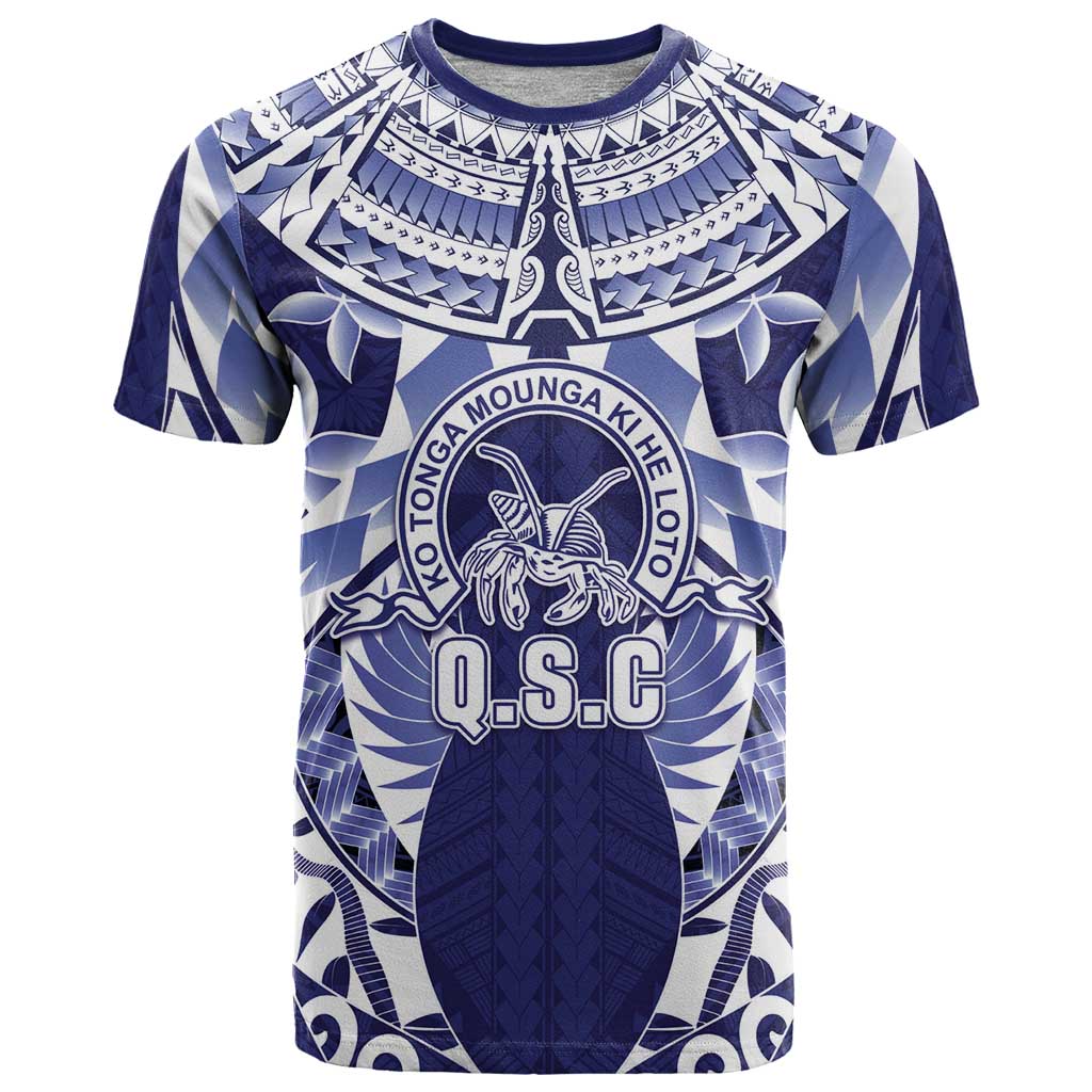 Personalised Tonga Queen Salote College T Shirt Centenary Navy Version LT05 Navy - Polynesian Pride