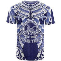 Personalised Tonga Queen Salote College T Shirt Centenary Navy Version LT05 - Polynesian Pride