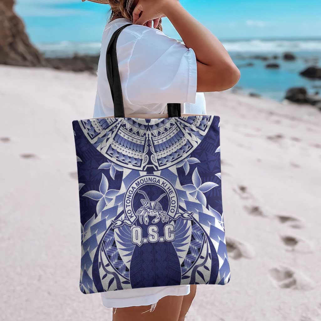 Tonga Queen Salote College Tote Bag Centenary Navy Version LT05 - Polynesian Pride