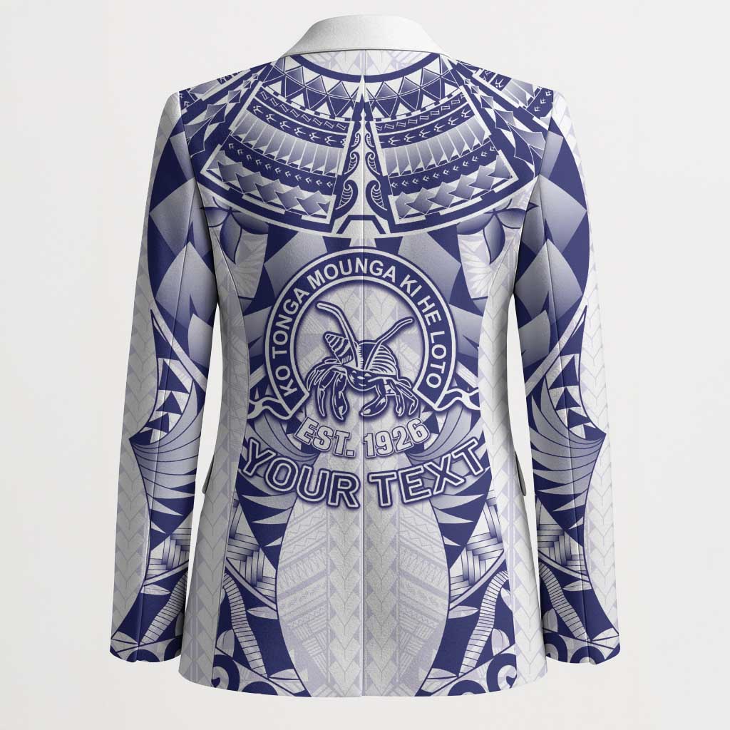 Personalised Tonga Queen Salote College Blazer Centenary White Version LT05 - Polynesian Pride