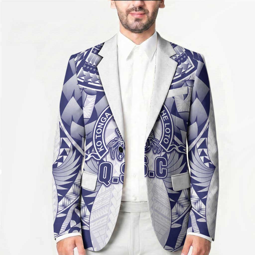 Personalised Tonga Queen Salote College Blazer Centenary White Version LT05 - Polynesian Pride