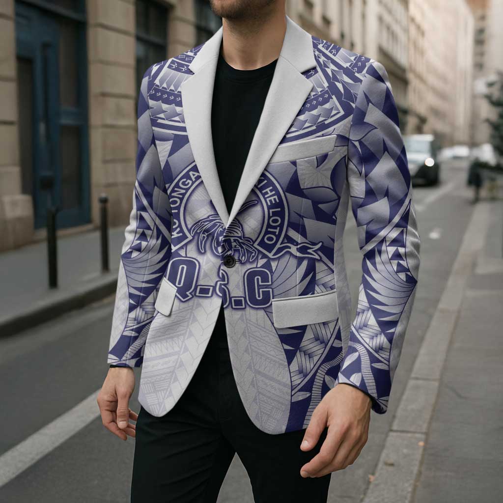 Personalised Tonga Queen Salote College Blazer Centenary White Version LT05 - Polynesian Pride