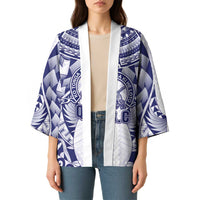 Personalised Tonga Queen Salote College Kimono Centenary White Version LT05 - Polynesian Pride