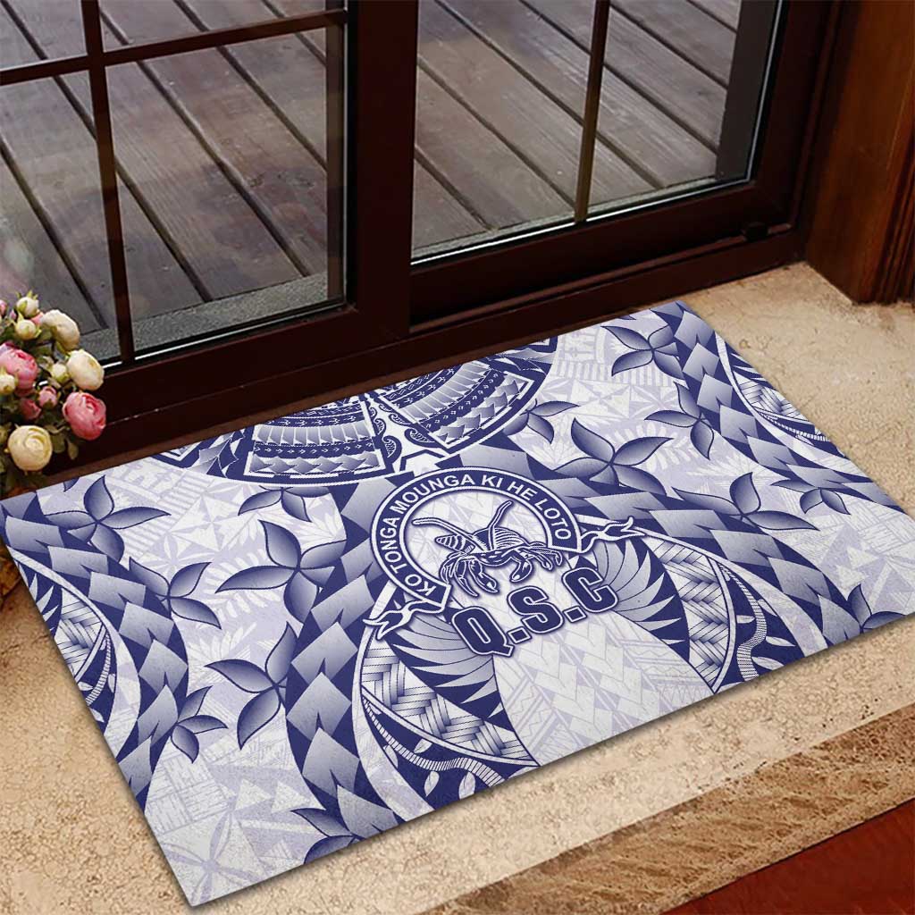 Tonga Queen Salote College Rubber Doormat Centenary White Version LT05 - Polynesian Pride