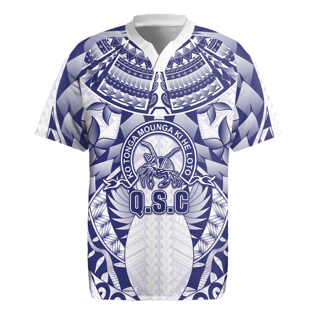 Personalised Tonga Queen Salote College Rugby Jersey Centenary White Version LT05 White - Polynesian Pride