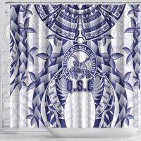 Tonga Queen Salote College Shower Curtain Centenary White Version LT05 - Polynesian Pride