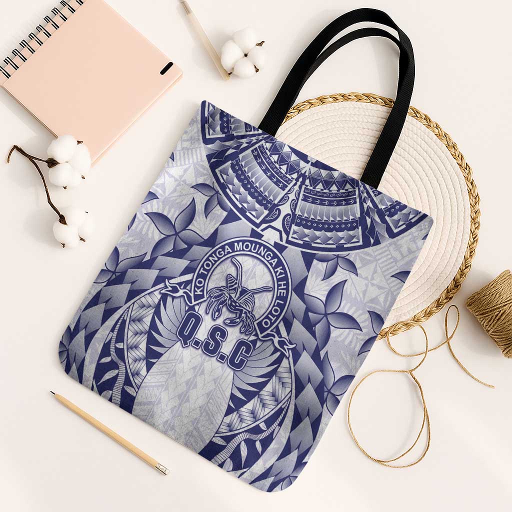Tonga Queen Salote College Tote Bag Centenary White Version LT05 Black Strap One Size White - Polynesian Pride