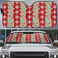 Hawaii Ohia Lehua Auto Sun Shade Tropical Vibes Crimson LT05 Crimson - Polynesian Pride
