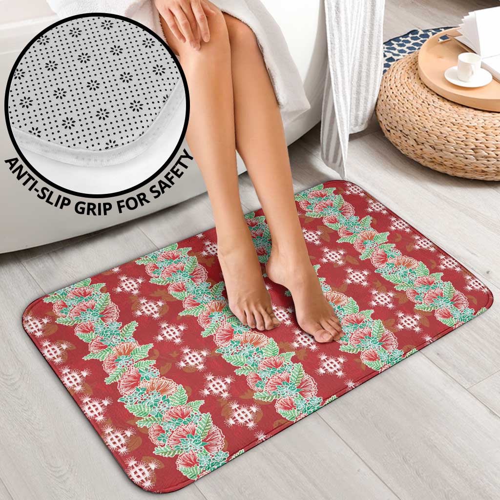 Hawaii Ohia Lehua Bathroom Set Tropical Vibes Crimson LT05 - Polynesian Pride