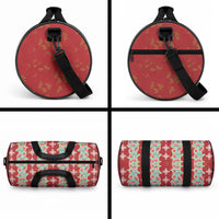 Hawaii Ohia Lehua Duffle Bag Tropical Vibes Crimson LT05 - Polynesian Pride