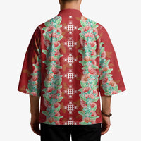 Hawaii Ohia Lehua Kimono Tropical Vibes Crimson LT05 - Polynesian Pride