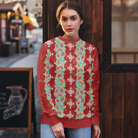 Hawaii Ohia Lehua Ugly Christmas Sweater Tropical Vibes Crimson LT05 - Polynesian Pride