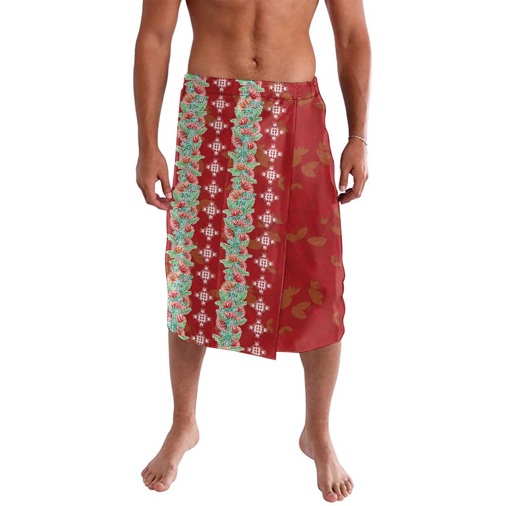 Hawaii Ohia Lehua Lavalava Tropical Vibes Crimson LT05 Crimson - Polynesian Pride