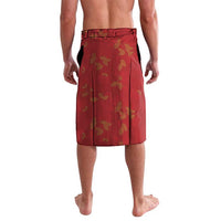 Hawaii Ohia Lehua Lavalava Tropical Vibes Crimson LT05 - Polynesian Pride
