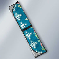 Hawaii Ohia Lehua Auto Sun Shade Tropical Vibes Teal LT05 - Polynesian Pride