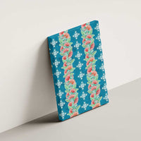 Hawaii Ohia Lehua Canvas Wall Art Tropical Vibes Teal LT05 - Polynesian Pride