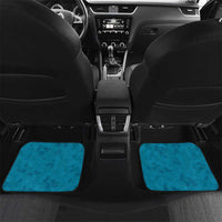 Hawaii Ohia Lehua Car Mats Tropical Vibes Teal LT05 Set 2pcs - Back Teal - Polynesian Pride