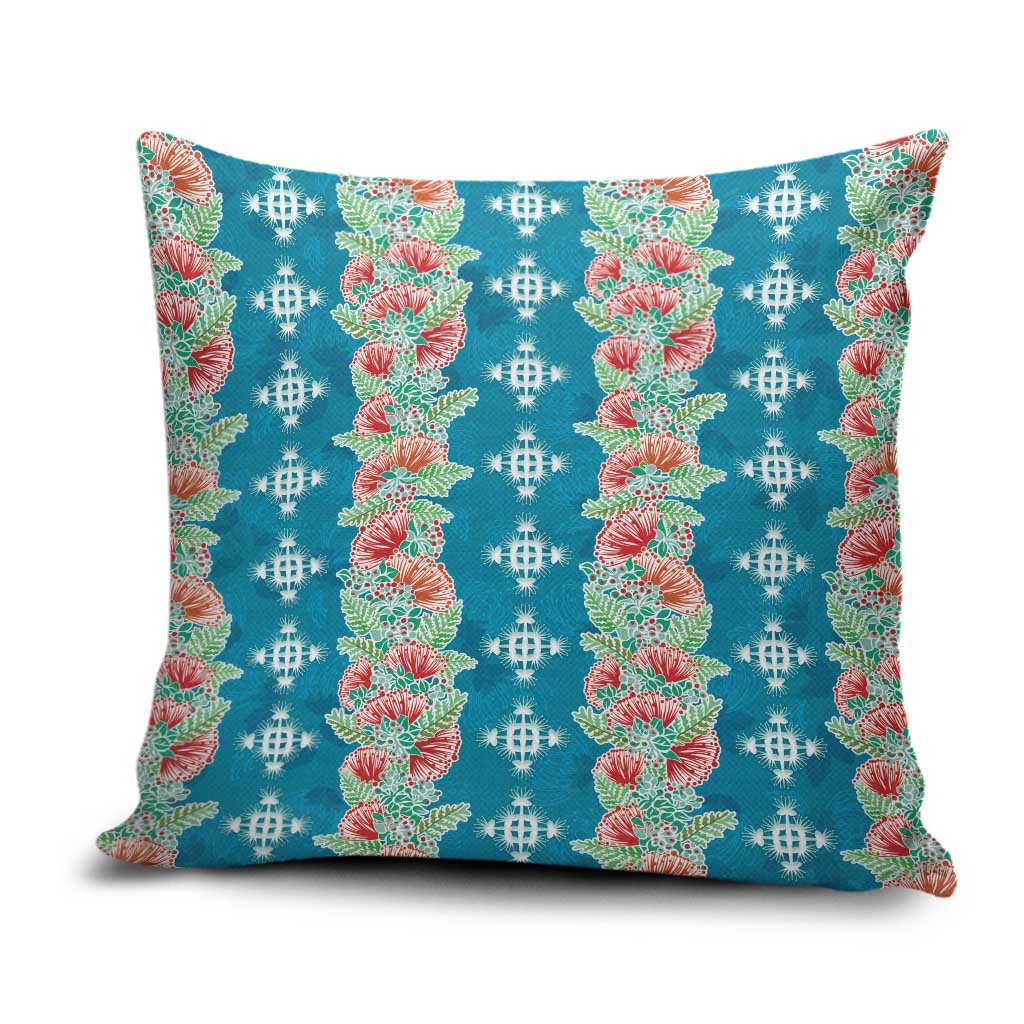 Hawaii Ohia Lehua Pillow Cover Tropical Vibes Teal LT05 Teal - Polynesian Pride