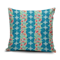 Hawaii Ohia Lehua Pillow Cover Tropical Vibes Teal LT05 Teal - Polynesian Pride