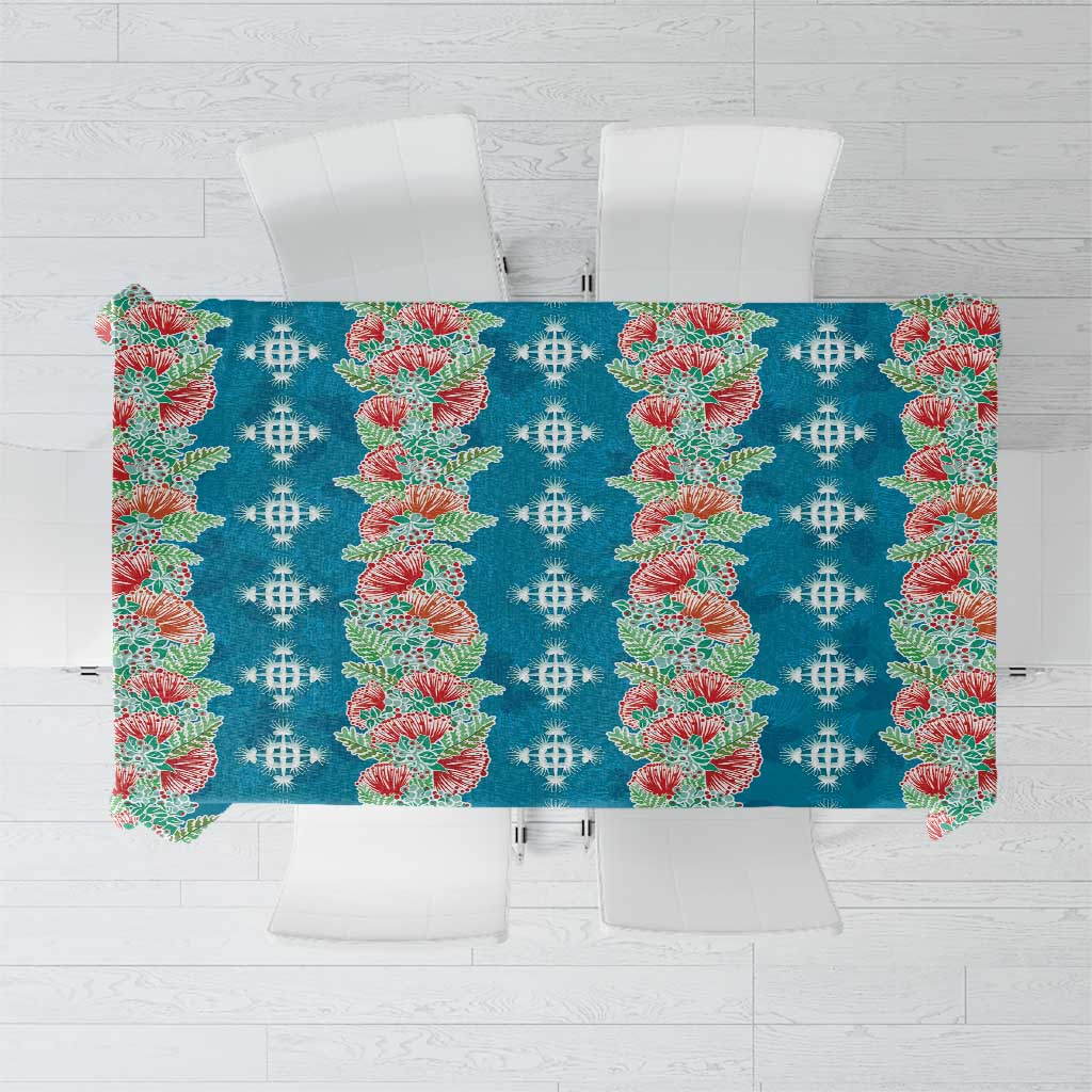 Hawaii Ohia Lehua Tablecloth Tropical Vibes Teal LT05 Teal - Polynesian Pride